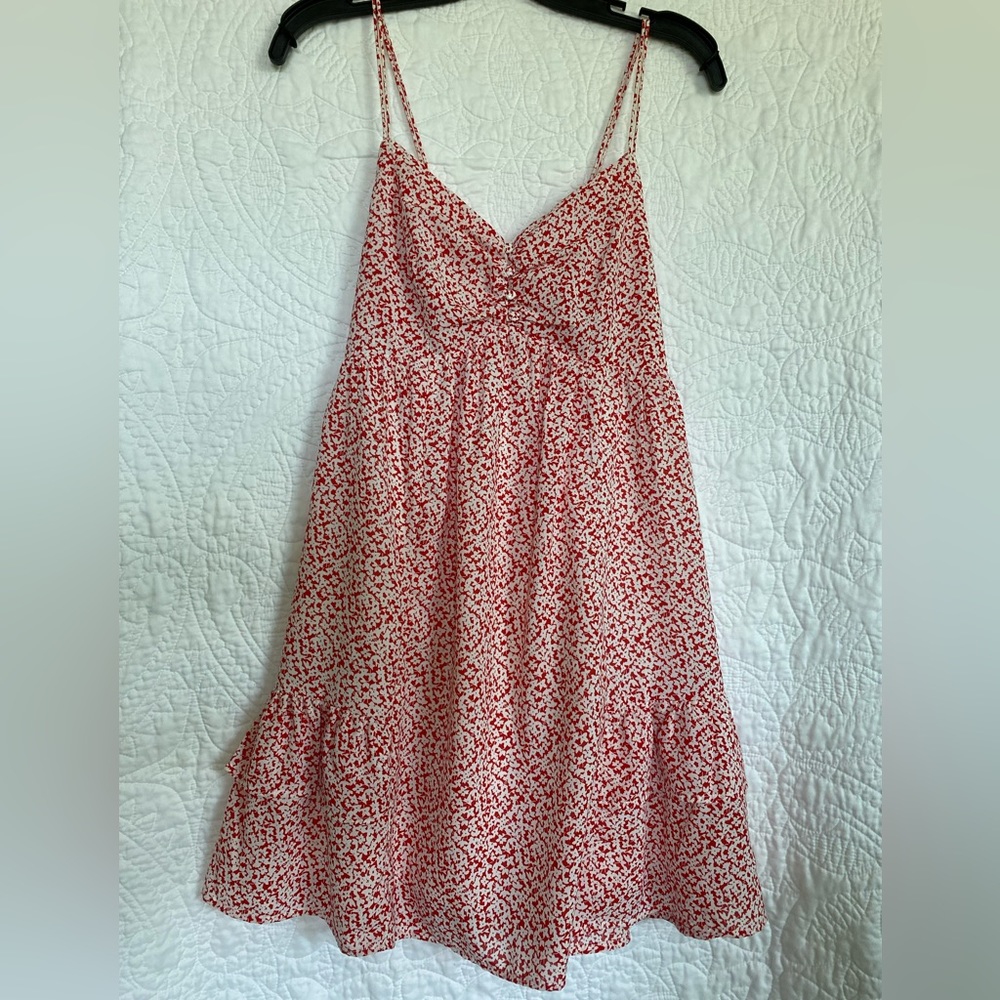 Red and white floral Altard State dress. XS.